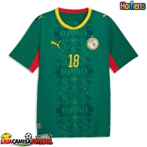 Camisa de Futebol Senegal Ismaila Sarr #18 Equipamento Secundário Mundo 2026 Manga Curta